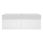 Float Twenty 1200 Wall Cabinet with Matt White Right Bowl Top