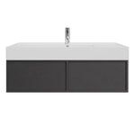 Float Twenty 1200 Wall Cabinet with Matt White Left Bowl Top