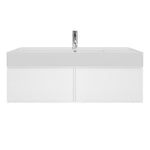 Float Twenty 1200 Wall Cabinet with Matt White Left Bowl Top