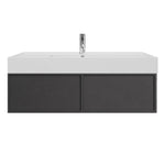 Float Twenty 1200 Wall Cabinet with Matt White Right Bowl Top