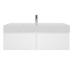 Float Twenty 1200 Wall Cabinet with Matt White Right Bowl Top