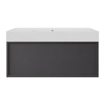 Float Twenty 800 Wall Cabinet with Matt White Right Bowl Top