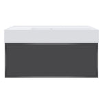 Float Twenty 800 Wall Cabinet with Matt White Right Bowl Top