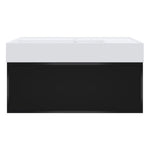 Float Twenty 800 Wall Cabinet with Matt White Left Bowl Top