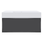 Float Twenty 800 Wall Cabinet with Matt White Right Bowl Top