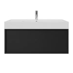 Float Twenty 800 Wall Cabinet with Matt White Right Bowl Top
