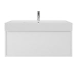 Float Twenty 800 Wall Cabinet with Matt White Right Bowl Top