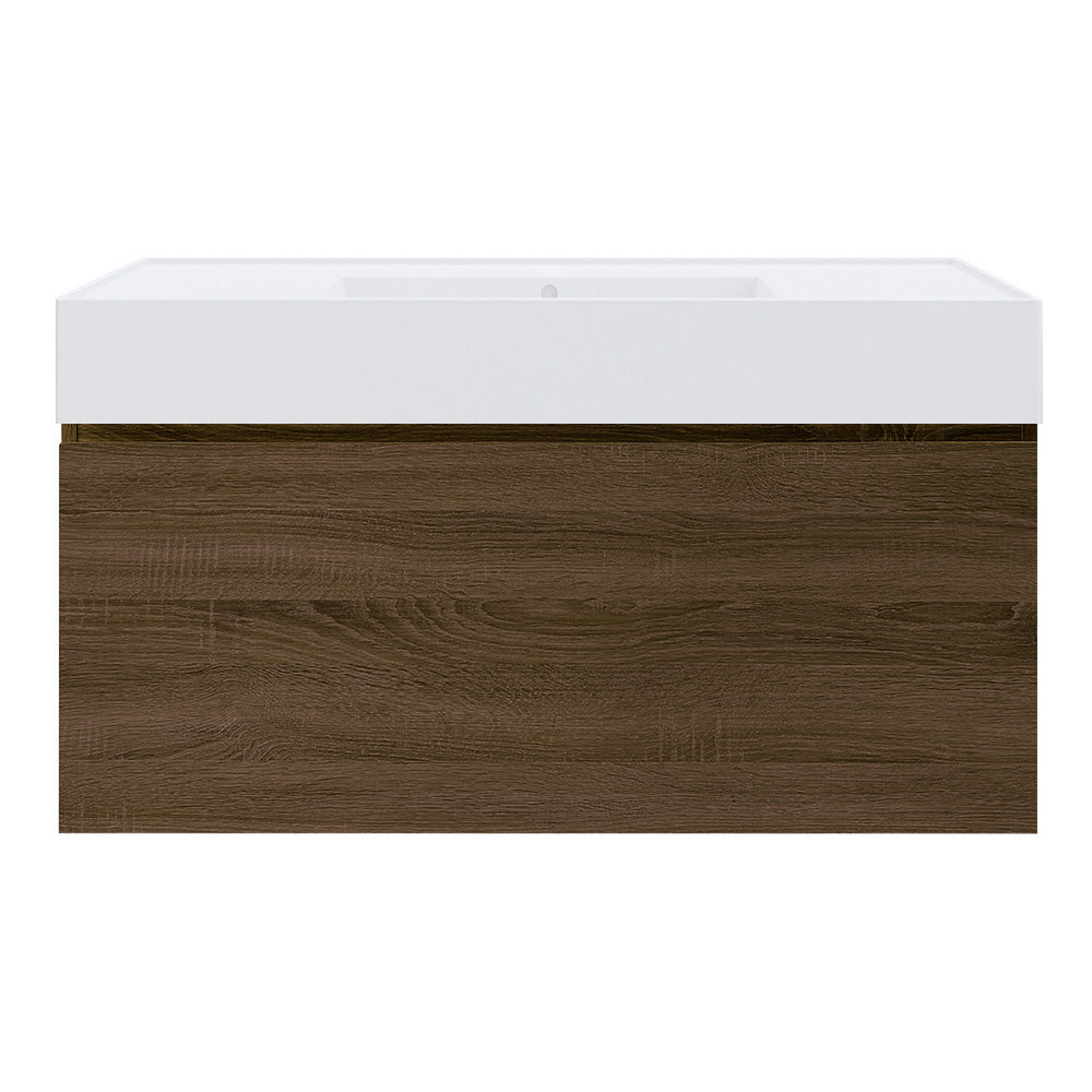 Rocki Twenty 1000 Wall Cabinet with Matt White Central Bowl Top