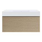 Rocki Twenty 1000 Wall Cabinet with Matt White Central Bowl Top