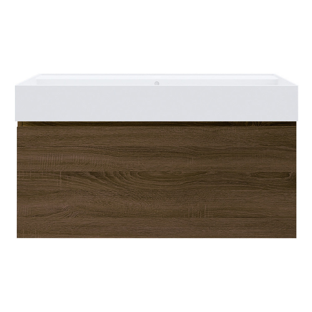 Rocki Twenty 1000 Wall Cabinet with Matt White Full Bowl Top
