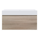 Rocki Twenty 1000 Wall Cabinet with Matt White Full Bowl Top