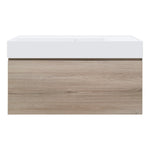 Rocki Twenty 1000 Wall Cabinet with Matt White Left Bowl Top