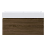 Rocki Twenty 1000 Wall Cabinet with Matt White Full Bowl Top