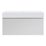 Rocki Twenty 1000 Wall Cabinet with Matt White Full Bowl Top