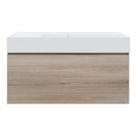 Rocki Twenty 1000 Wall Cabinet with Matt White Right Bowl Top