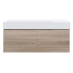Rocki Twenty 1200 Wall Cabinet with Matt White Left Bowl Top
