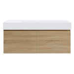 Rocki Twenty 1200 Wall Cabinet with Matt White Right Bowl Top