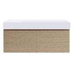 Rocki Twenty 1200 Wall Cabinet with Matt White Right Bowl Top