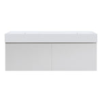 Rocki Twenty 1400 Wall Cabinet with Matt White Double Bowl Top