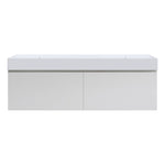 Rocki Twenty 1600 Wall Cabinet with Matt White Double Bowl Top