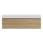 Rocki Twenty 1600 Wall Cabinet with Matt White Double Bowl Top