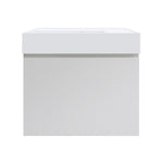 Rocki Twenty 600 Wall Cabinet with Matt White Left Bowl Top