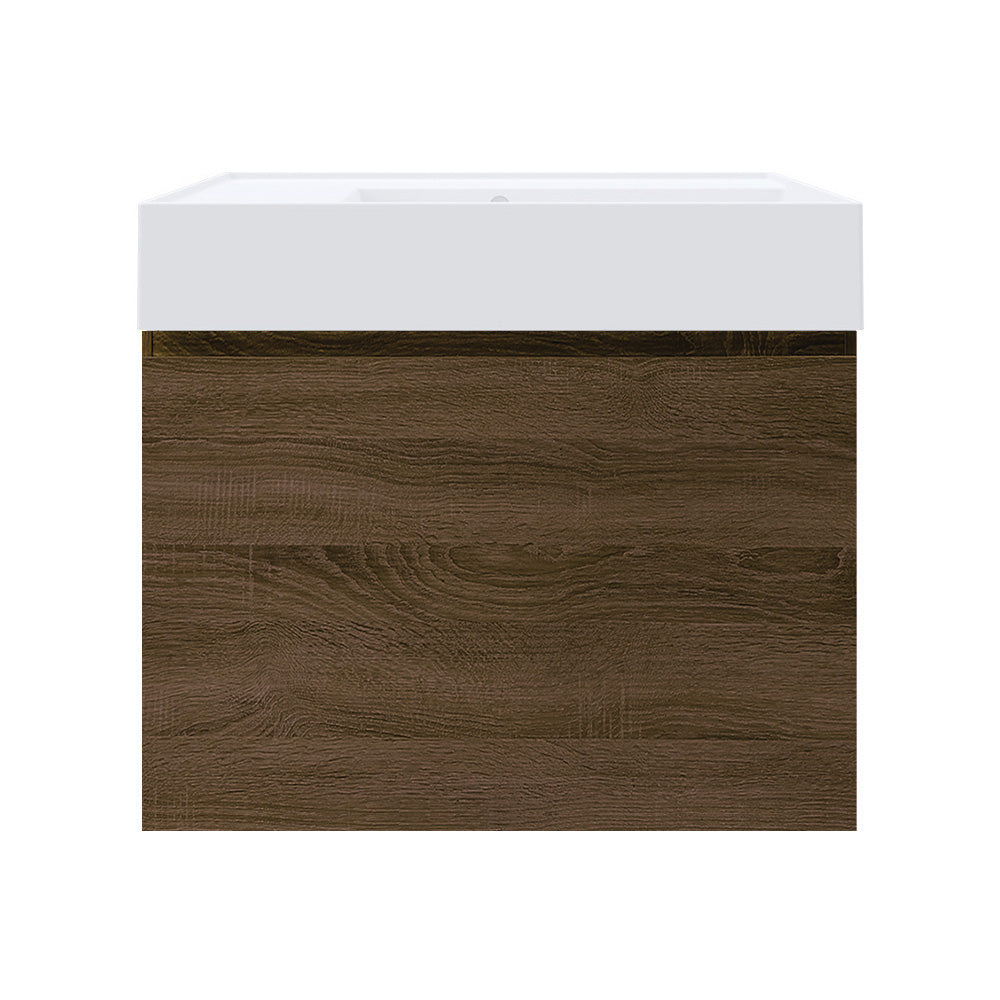 Rocki Twenty 600 Wall Cabinet with Matt White Right Bowl Top