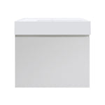 Rocki Twenty 600 Wall Cabinet with Matt White Right Bowl Top