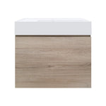 Rocki Twenty 600 Wall Cabinet with Matt White Right Bowl Top