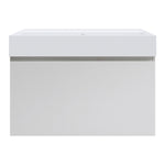 Rocki Twenty 800 Wall Cabinet with Matt White Full Bowl Top