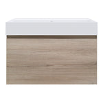 Rocki Twenty 800 Wall Cabinet with Matt White Full Bowl Top