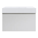 Rocki Twenty 800 Wall Cabinet with Matt White Left Bowl Top