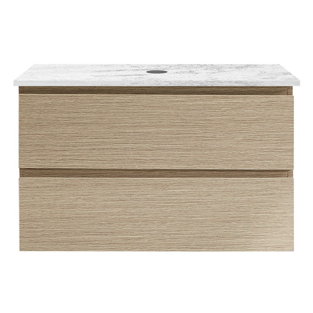 Evo Venti 800 Wall Cabinet Sand Plus with Engineered Stone Top