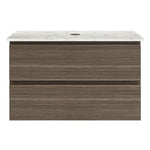 Evo Venti 800 Wall Cabinet Tabacco with Engineered Stone Top