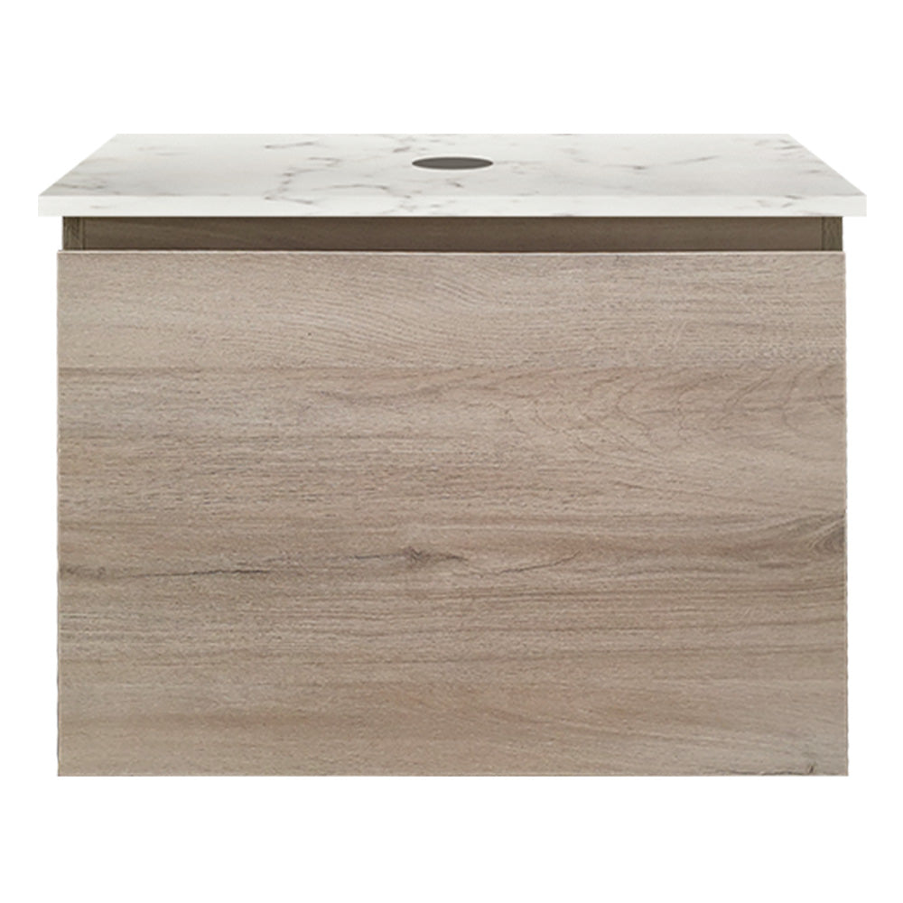 Rocki Venti 600 Wall Cabinet Steel Oak with Engineered Stone Top