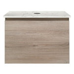 Rocki Venti 600 Wall Cabinet Steel Oak with Engineered Stone Top