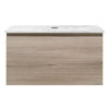 Rocki Venti 800 Wall Cabinet Steel Oak with Engineered Stone Top