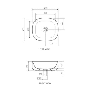 Seed Bench Basin 450 x 400 - Basins