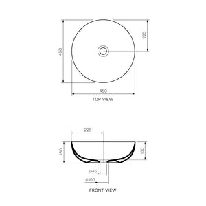 Pod Bench Basin (ø45x15H) - Basins