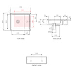 Cut Bench Basin with Platform (38x45x12H)