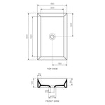 Track Bench Basin (60x38x12H)