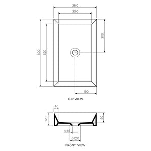 Track Bench Basin (60x38x12H)