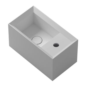 Cut Wall Basin RH Tap Landing (45x25x25H) - Basins