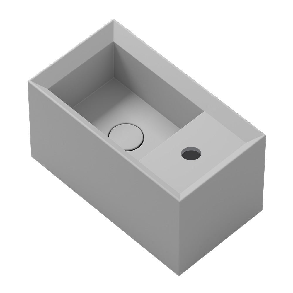 Cut Wall Basin RH Tap Landing (45x25x25H) - Basins