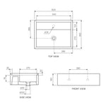 Cut Wall Basin (60x45x16H) - Basins