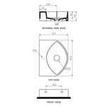 Occhio Bench Basin 50x40