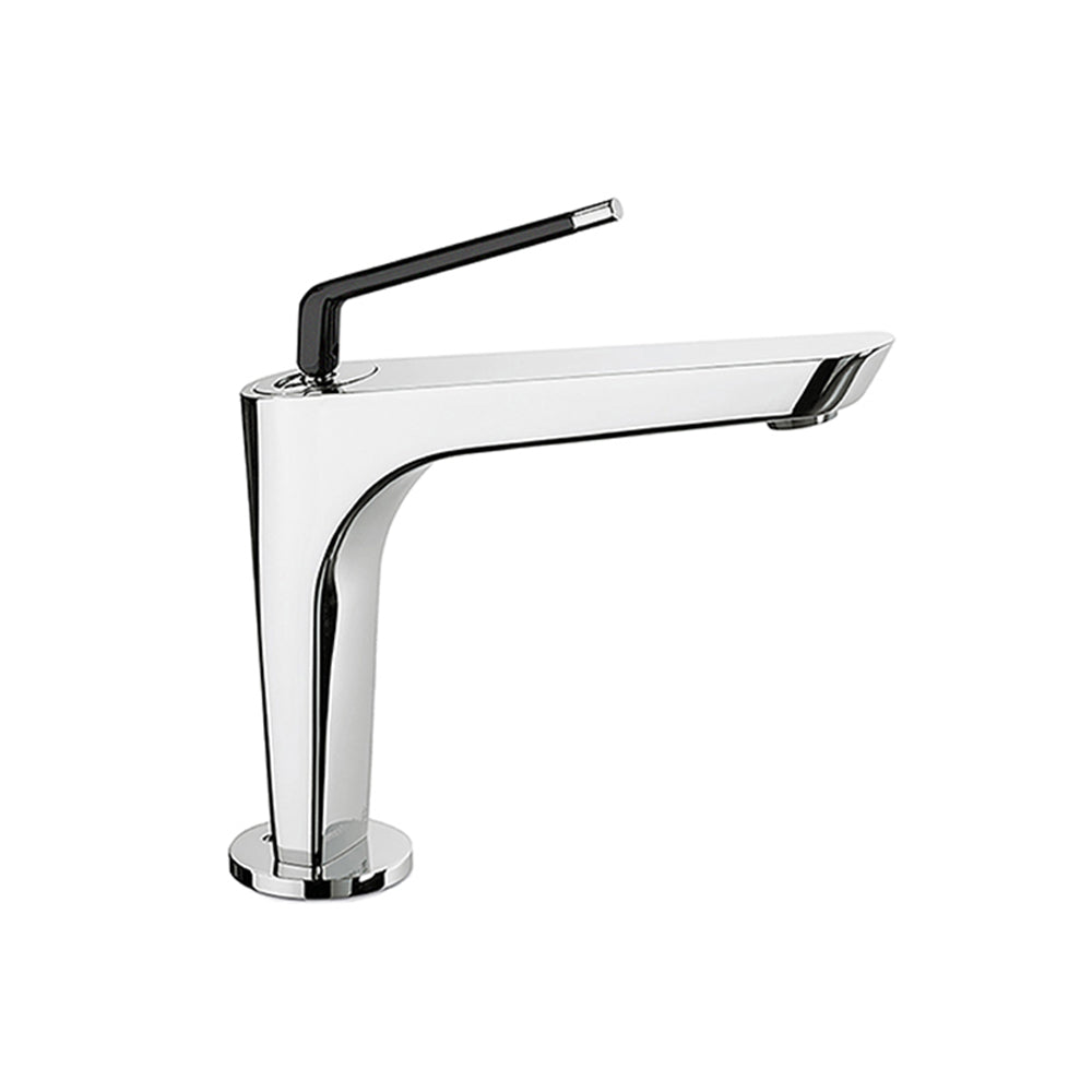 O'Rama Basin Mixer with Black Handle - Bathroom Tapware