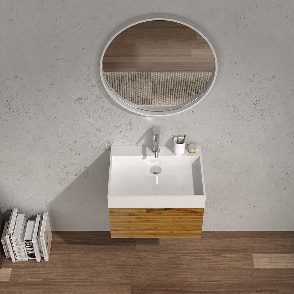 Bam 60 Wall Cabinet with Wash Basin - Vanity Cabinets