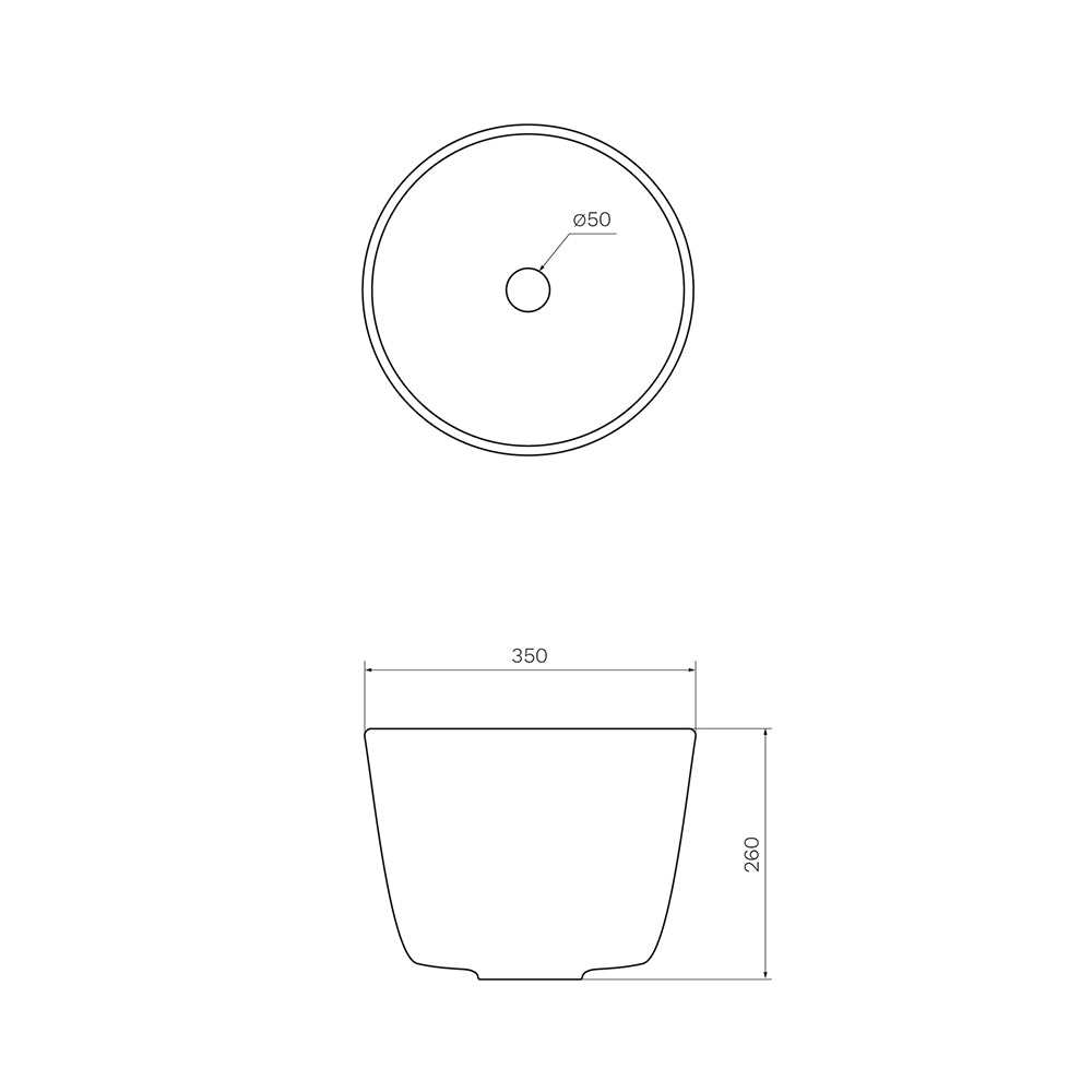Special Bench Basin Shape 50 Natural 21 - PARISI Bathroom Furniture