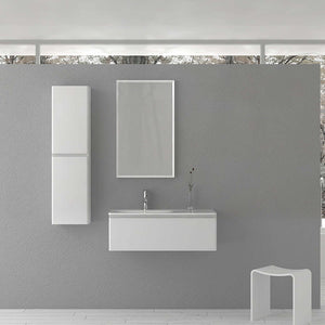 Flow 900 Wall Cabinet with Wash Basin - Vanity Cabinets